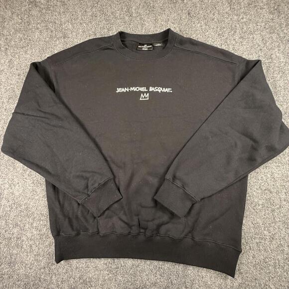 Jean-Michel Basquiat Other - Jean-Michel‎ Basquiat Black Crewneck Large Sweatshirt #1113